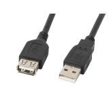 Lanberg extension cable USB 2.0 AM-AF 70cm black