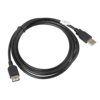 Lanberg extension cable USB 2.0 AM-AF 1.8m black