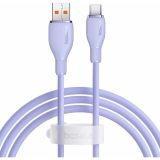CABLU alimentare si date Baseus Pudding, Fast Charging Data Cable pt. smartphone, USB la USB Type-C 100W, 1.2m, violet 