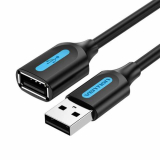 Cablu prelungitor USB Vention, USB 2.0 (M) la USB 2.0 (T), 3m, 480 Mbps, PVC, negru, Cablu prelungitor USB Vention, USB 2.0 (M) la USB 2.0 (T), 3m, 480 Mbps, PVC, negru,