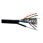 Cablu FTP cu sufa, Cupru, categoria 5e, 24AWG, manta PE, Emtex, rola 305 m, EMT-FTP5EM-PE