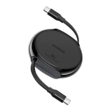 CABLU alimentare si date Baseus Free2Draw Mini, Fast Charging Data Cable pt. smartphone, retractabil, USB Type-C la USB Type-C 100W, 1m, negru 