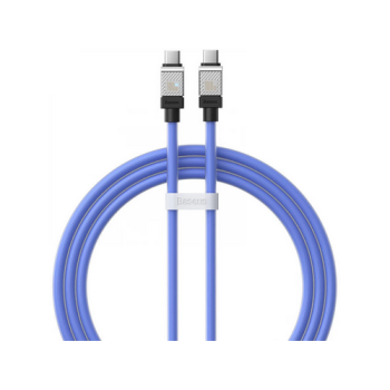 CABLU alimentare si date Baseus CoolPlay, Fast Charging Data Cable pt. smartphone, USB Type-C la USB Type-C 100W, 1m, albastru CAKW000203 (timbru verde 0.08 lei) - 6932172626662 
