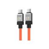 CABLU alimentare si date Baseus CoolPlay, Fast Charging Data Cable pt. smartphone, USB Type-C la USB Type-C 100W, 1m, portocaliu CAKW000207 (timbru verde 0.08 lei) - 6932172626679 