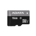 Card Memorie MicroSDHC ADATA 16GB Clasa 10 UHS-I + Adaptor SD AUSDH16GUICL10-RA1