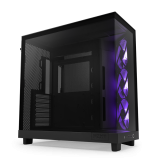Carcasa CARCASE NZXT H6 Flow RGB, Compact Dual-chamber, MiddleTower, Negru CC-H61FB-R1  (timbru verde 0.08 lei) 