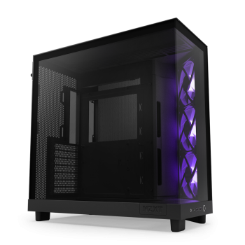 Carcasa CARCASE NZXT H6 Flow RGB, Compact Dual-chamber, MiddleTower, Negru CC-H61FB-R1  (timbru verde 0.08 lei) 