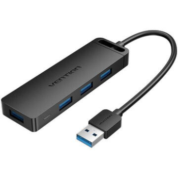 HUB USB Vention, porturi: 4 x USB 3.2 gen 1, micro USB (M), conectare prin USB 3.2 gen 1, rata transfer 5 Gbps, ABS, cablu 0.5m, negru, CHLBD (timbru verde 0.18 lei) - 6922794746633 