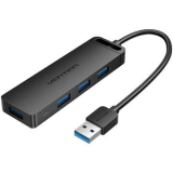 HUB USB Vention, porturi: 4 x USB 3.2 gen 1, micro USB (M), conectare prin USB 3.2 gen 1, rata transfer 5 Gbps, ABS, cablu 1m, negru, CHLBF (timbru verde 0.18 lei) - 6922794746640 