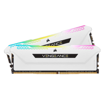 Memorie DDR Corsair DDR4 32 GB, frecventa 3600 MHz, 16 GB x 2 module, radiator, iluminare RGB, CMH32GX4M2D3600C18W 