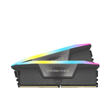 Memorie DDR5, 32GB, KIT 2x16GB, 6400MT/s, C36, 1.35V, AMD/Intel, Gri, RGB, VENGEANCE