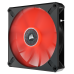 Cooler procesor VENTILATOR Corsair, pt carcasa PC, 140 mm, 1600 rpm, LED rosu, 1 ventilator, CO-9050123-WW 