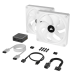 Cooler procesor Corsair CR Cooler iCUE LINK QX140 RGB WHITE DB CO-9051008-WW
