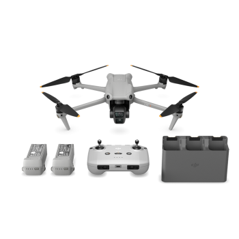 DRONE DJI Kit Air 3 FMC, 4K/100, 48MP, (DJI RC-N2)Auton. 46min, 720g CP.MA.00000692.01 (timbru verde 1.20 lei) 