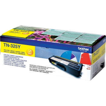 Cartus Toner Brother TN325Y Yellow capacitate 3500 pagini for DCP-9055CDN, HL-4140CDN, HL-4150CDN, MFC-9460CDN