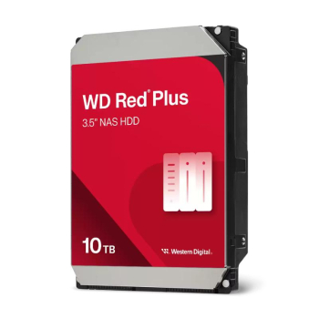 HDD NAS Western Digital Red Plus 10TB, SATA III, 512MB, 3.5", 7200 RPM, TBW: 180 WD100EFGX