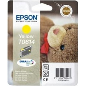 Cartus Cerneala Epson T0614 Yellow capacitate 250 pagini for D88/ D68PE/ DX4800/ DX4850/ DX4200/ DX4250/ DX3800/ DX3855 C13T06144010