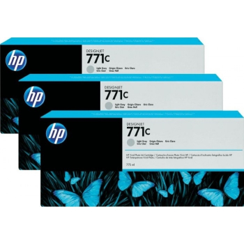 Cartus Cerneala HP 771 3-pack 775-ml Light Gray for Designjet Z6200 CR257A