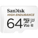 Card memorie SanDisk HIGH ENDURANCE MICROSDHC/64GB CARD WITH ADAPTER SDSQQNR-064G-GN6IA