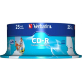 CD-R Verbatim 700MB 52X printabil 25 bcuati 43439