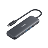 DOCKING Station Anker 5-in-1, porturi: 2 x USB-C, 2 x USB-A, HDMI 4K @30Hz, , 5 Gbps, PD 85W, conectare prin USB-C, , gri, 