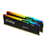 Memorie Kingston 32GB DDR5-5600MT/S CL40 DIMM/(KIT OF 2) FURY BEAST RGB KF556C40BBAK2-32