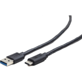 CABLU alimentare si date GEMBIRD, pt. smartphone, USB 3.0 (T) la USB 3.1 Type-C (T), 36W, 1m, negru, CCP-USB3-AMCM-1M (timbru verde 0.08 lei) 