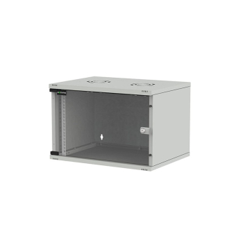 Rack 19 4U 540x400, de perete, dezasamblat, usa fata sticla, gri, capacitate 30kg, seria D-SOHO BASIC, DECKRO, DSOB544004UG1 