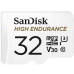 Card memorie SanDisk HIGH ENDURANCE MICROSDHC/32GB CARD WITH ADAPTER SDSQQNR-032G-GN6IA