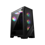 Carcasa PC, MSI, MAG FORGE 120A AIRFLOW, Middle Tower, 6 ventilatoare incluse, fara sursa, Negru