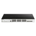 SWITCH PoE D-LINK Smart 24 porturi Gigabit (24 PoE) +  4 porturi 1G SFP, IEEE 802.3af/at, buget POE total 193 W, carcasa metalica. 