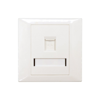 Faceplate Keystone RJ45,86x86, 1 port, EMTEX, EMT-FP8686-1 Faceplate Keystone RJ45,86x86, 1 port, EMTEX, EMT-FP8686-1