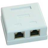 Priza FTP dubla aplicata cat.5e - EMTEX, EMT-FTP5E-2P-PT 