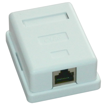 Priza FTP simpla aplicata cat.6 - EMTEX, EMT-FTP6-1P-PT 
