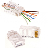 Mufa RJ45 UTP cat.5e passthrough (100 buc) - EMTEX EMT-PR5E-UTP 