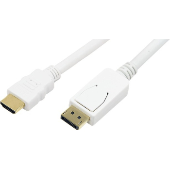 Cablu DisplayPort - HDMI LogiLink CV0055 White 2m