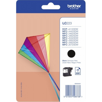 Cartus Brother LC-223BK BLACK INK CARTRIDGE/550 PAGES ISO STANDARDS 24711 LC223BK