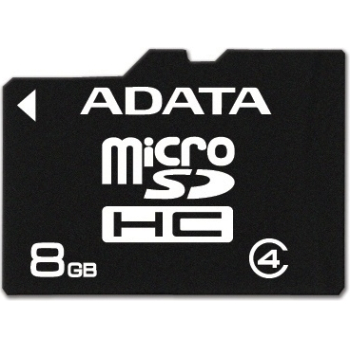 Card Memorie microSDHC ADATA 8GB Clasa 4 AUSDH8GCL4-R