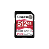 Card memorie Kingston 512GB SDXC CANVAS REACT PLUS U3/UHS-II 280R/150W V60 FULL HD/4K SDR2V6/512GB