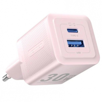 INCARCATOR retea Vention 30W, 1 x USB Type-C, 1 x USB, 5V/3A, PD 3.0, QC 3.0, QC 4.0, roz, FEQP0-EU (timbru verde 0.18 lei) - 6922794782235 