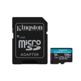 KINGSTON 128GB microSDXC Canvas Go Plus Gen4 200MB/s A2 U3 V30 Card + Adapter KINGSTON 128GB microSDXC Canvas Go Plus Gen4 200MB/s A2 U3 V30 Card + Adapter