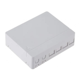 Priza FO, cutie FTTH de interior doua intrari, 4 x SC simplex sau 4 x LC duplex, neechipata - Emtex 