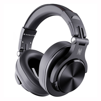 Casca OneOdio wireless, cu fir, tip over ear, utilizare multimedia, DJ, conectare prin Bluetooth 5.2 | Jack 3.5 mm | Jack 6.35 mm, difuzor 40 mm, impedanta 32 Ohm, acumulator 650 mAh, negru, Fusion-A 