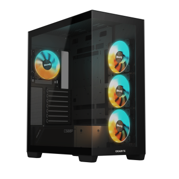 C500 PANORAMIC STEALTH, Mid-Tower, ATX, Negru