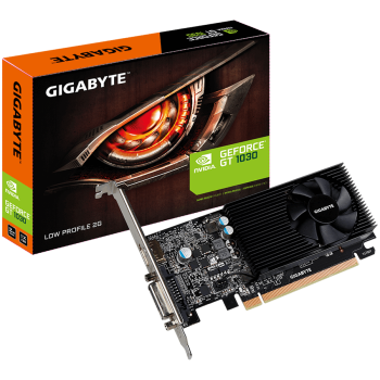 Placa video GIGABYTE GeForce GT 1030 Low Profile 2GB 64Bit HDMI GV-N1030D5-2GL PLACI VIDEO Gigabyte 