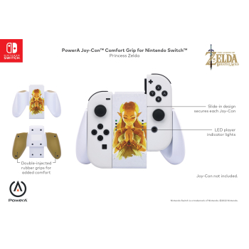 SUPORT controller PowerA, pentru Nintendo Switch JOY-CON, Princess Zelda, 