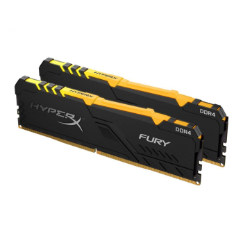 Memorie DDR Kingston - gaming DDR4 32 GB, frecventa 3000 MHz, 16 GB x 2 module, radiator, iluminare RGB, HX430C15FB3AK2/32 