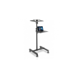 Suport pentru videoproiector cu 2 rafturi reglabile, mobil pe roti, TECHLY, negru, ICA-TB TPM-10 ICA-TBTPM-10 