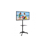 Accesoriu monitor / Accesoriu televizor Stand TV mobil + raft DVD, reglabl, 23-55 inch, VESA 400x400, 25kg, negru, Techly ICA-TR21 100730 ICA-TR21 