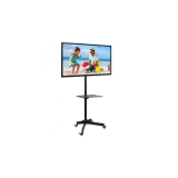 Accesoriu Stand TV mobil + raft DVD, reglabl, 23-55 inch, VESA 400x400, 25kg, negru, Techly ICA-TR21 100730 ICA-TR21 